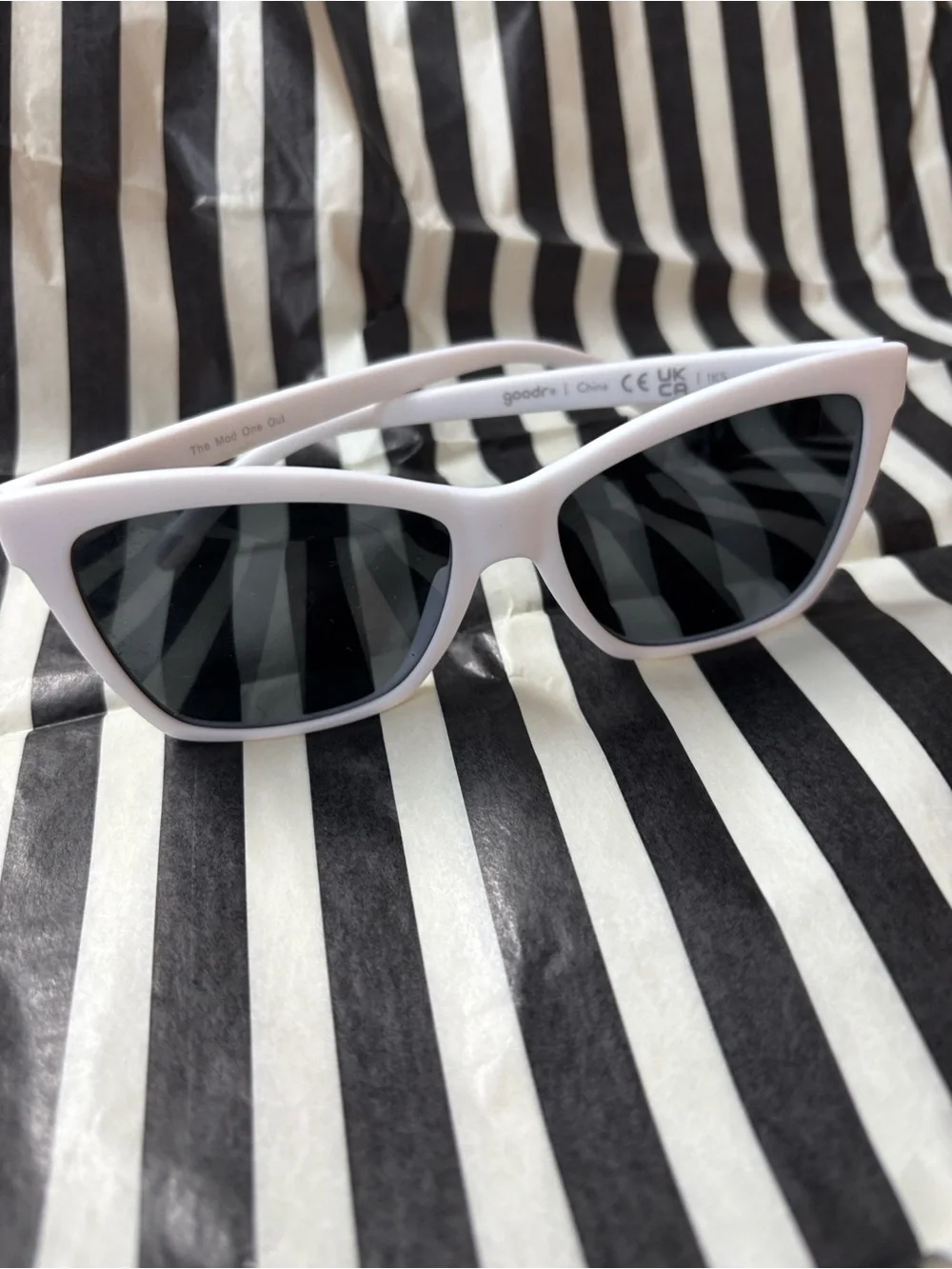 Goodr Adult White Cat-Eye Sunglasses